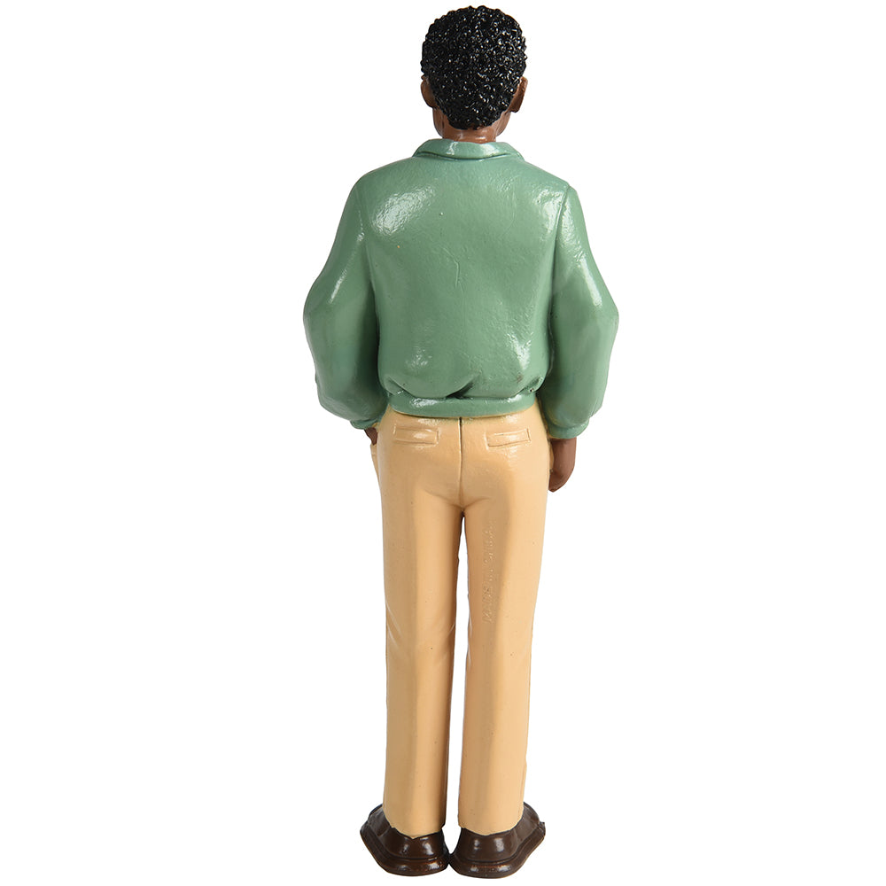 Back View of African American Dad Figure