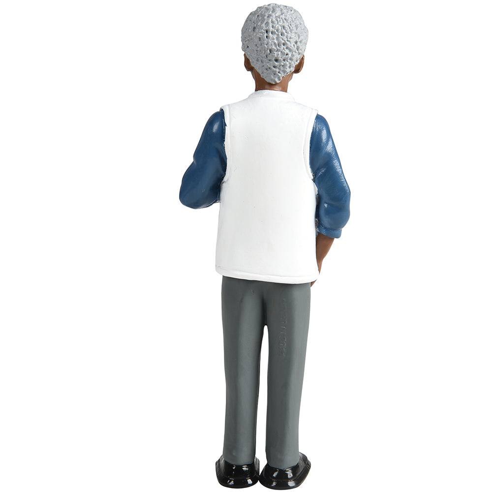 Back View of African American Grandma Figure