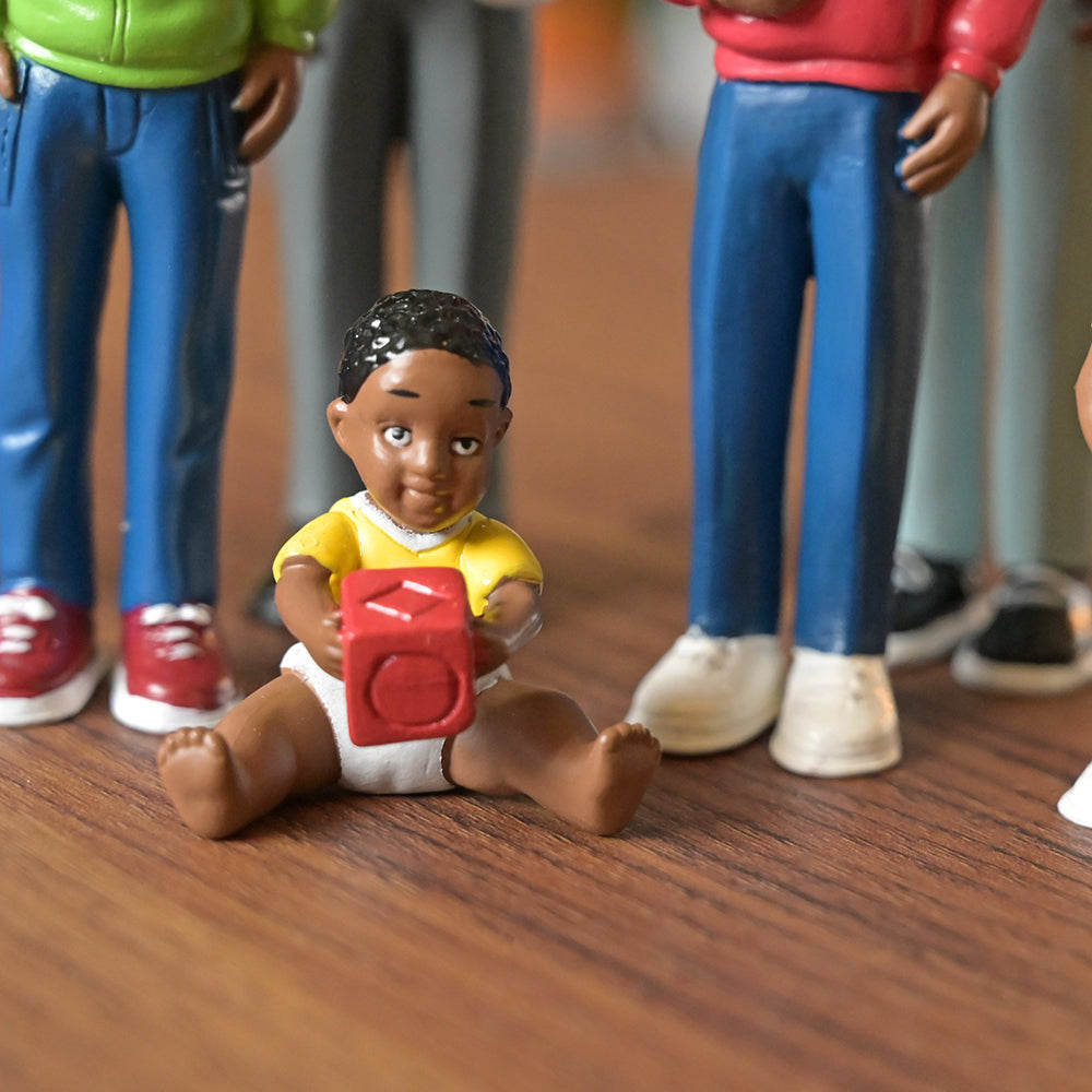 Close-up of African American Baby Figure