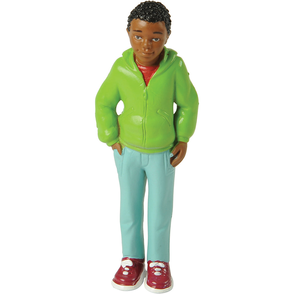 African American Brother Figure for Pretend Play | Individual Toy MTC-125E