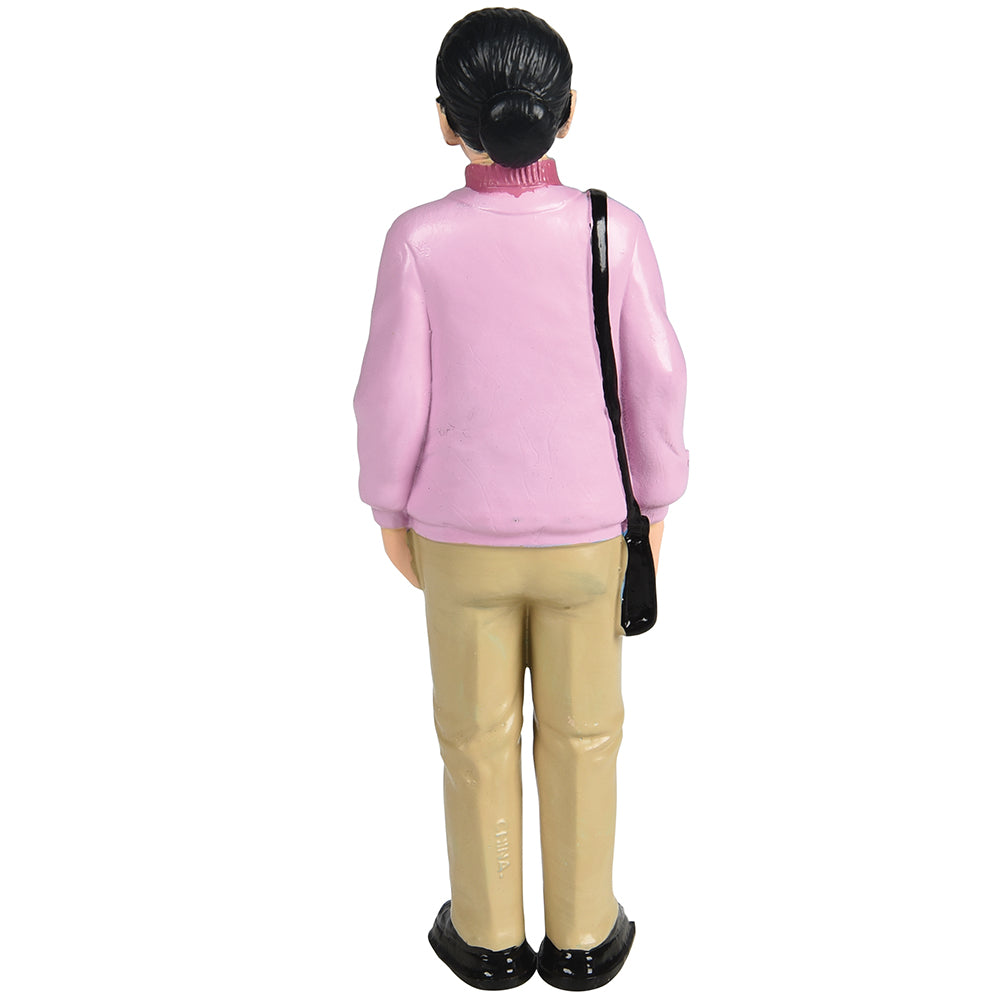 Back View of Hispanic Grandma Figure