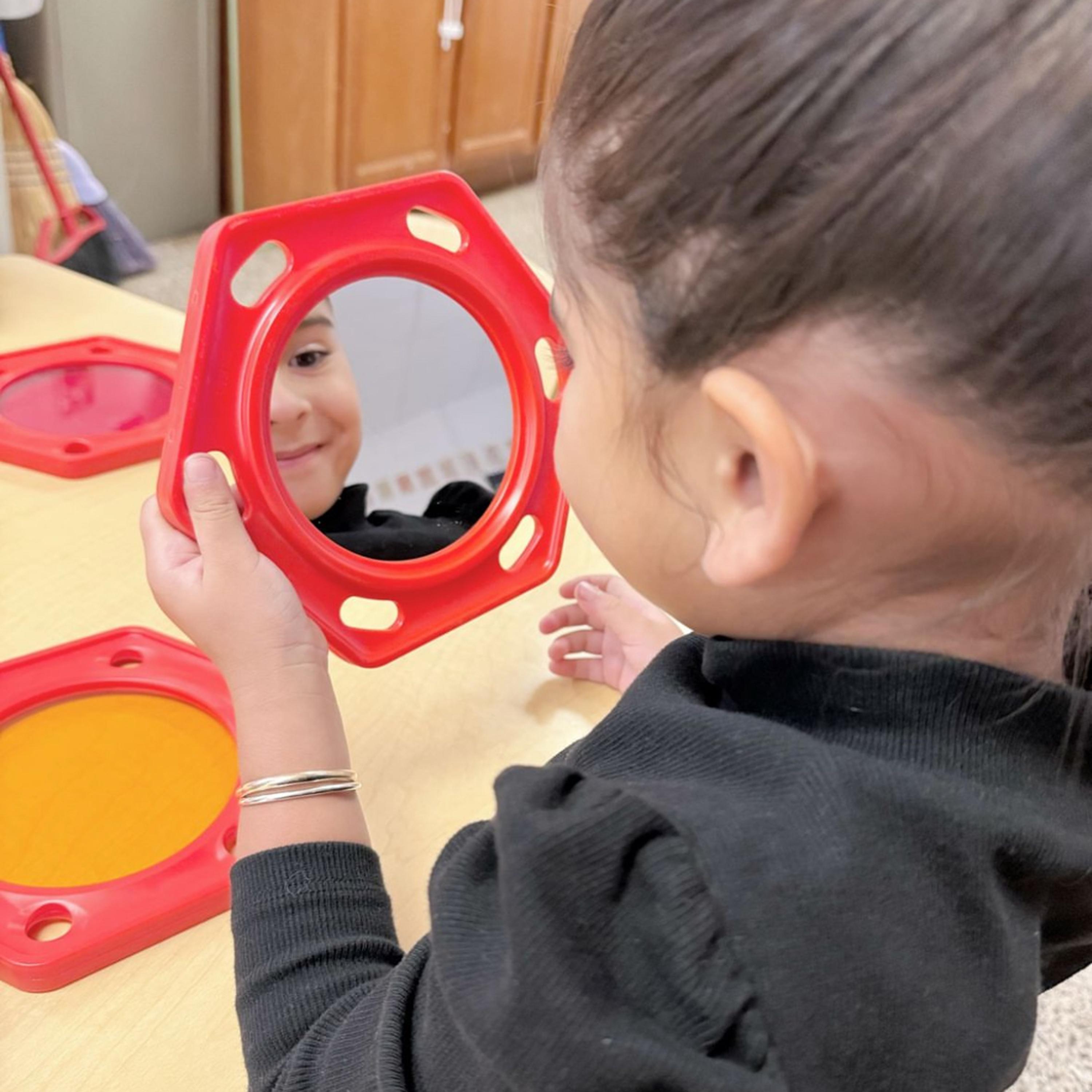 Visual Explorers Sensory Toy Set | 5 Colorful Frames with Mirrors & Acrylic Panels