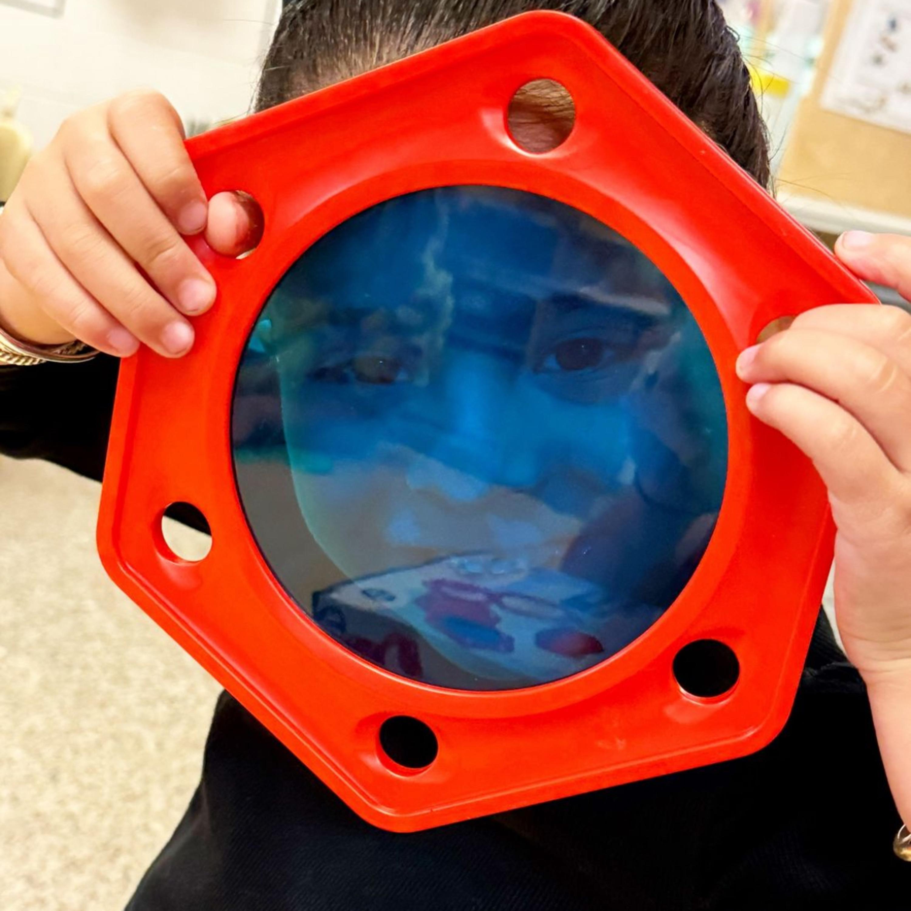 Visual Explorers Sensory Toy Set | 5 Colorful Frames with Mirrors & Acrylic Panels