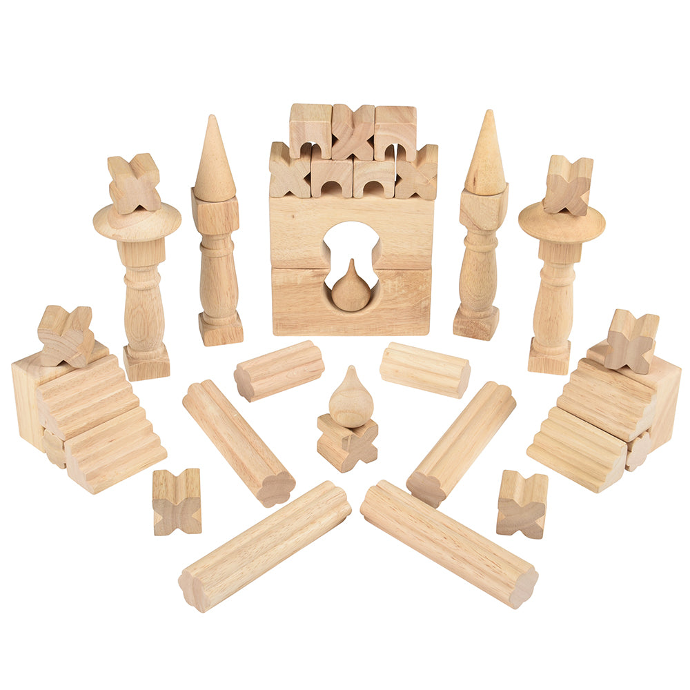Architectural Wooden Unit Block Set (40 Blocks)