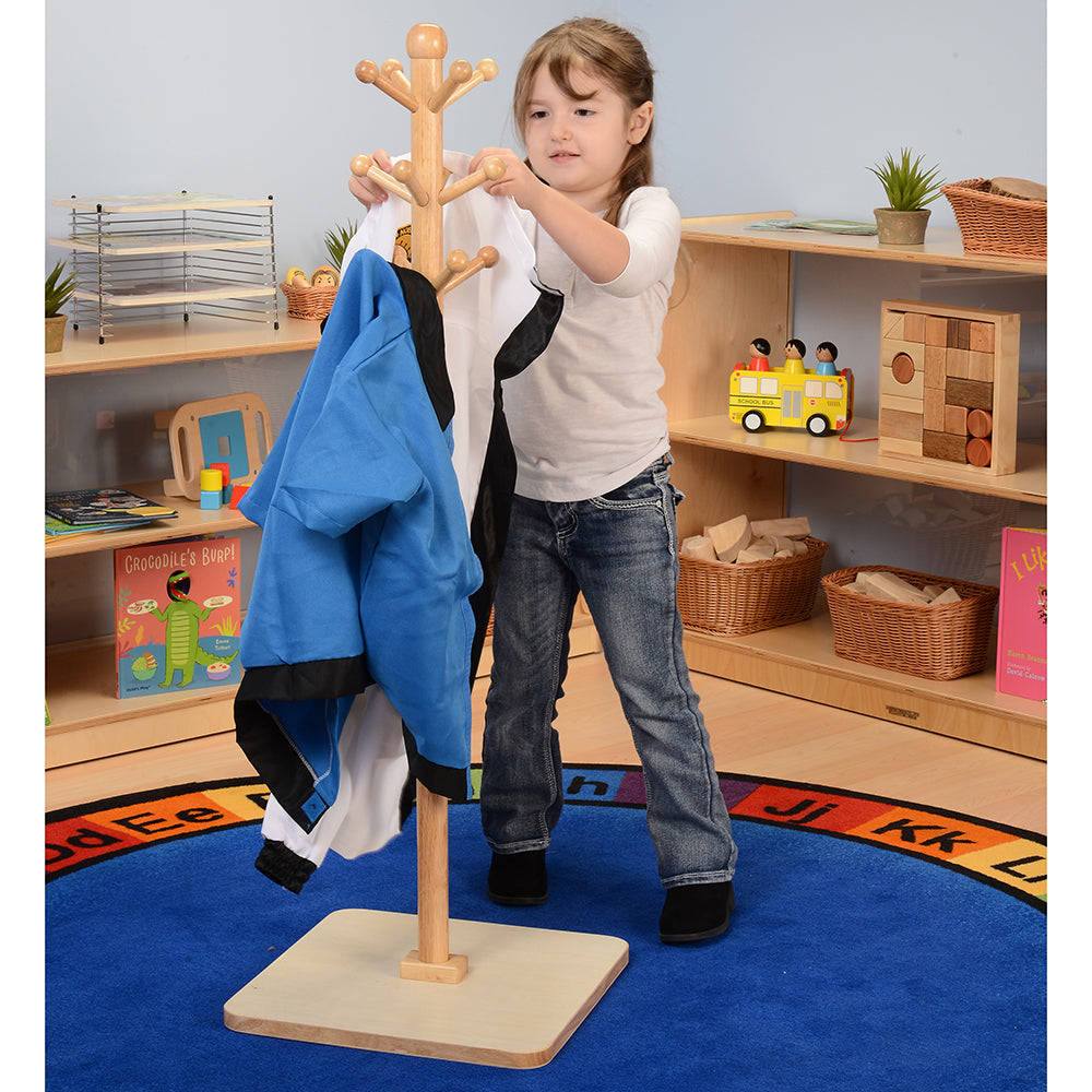 Kid Using E-Z Reach Clothes Tree