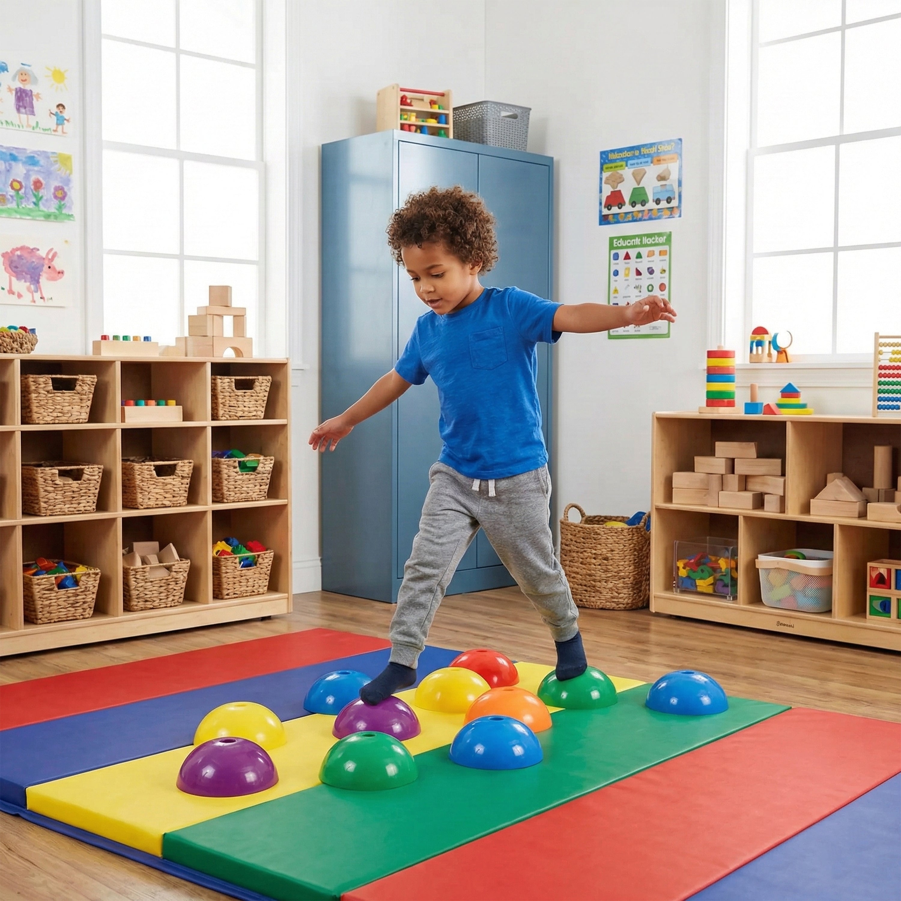 Stepping Domes: Set of 36 Domed Cones for Indoor or Outdoor Classroom Use