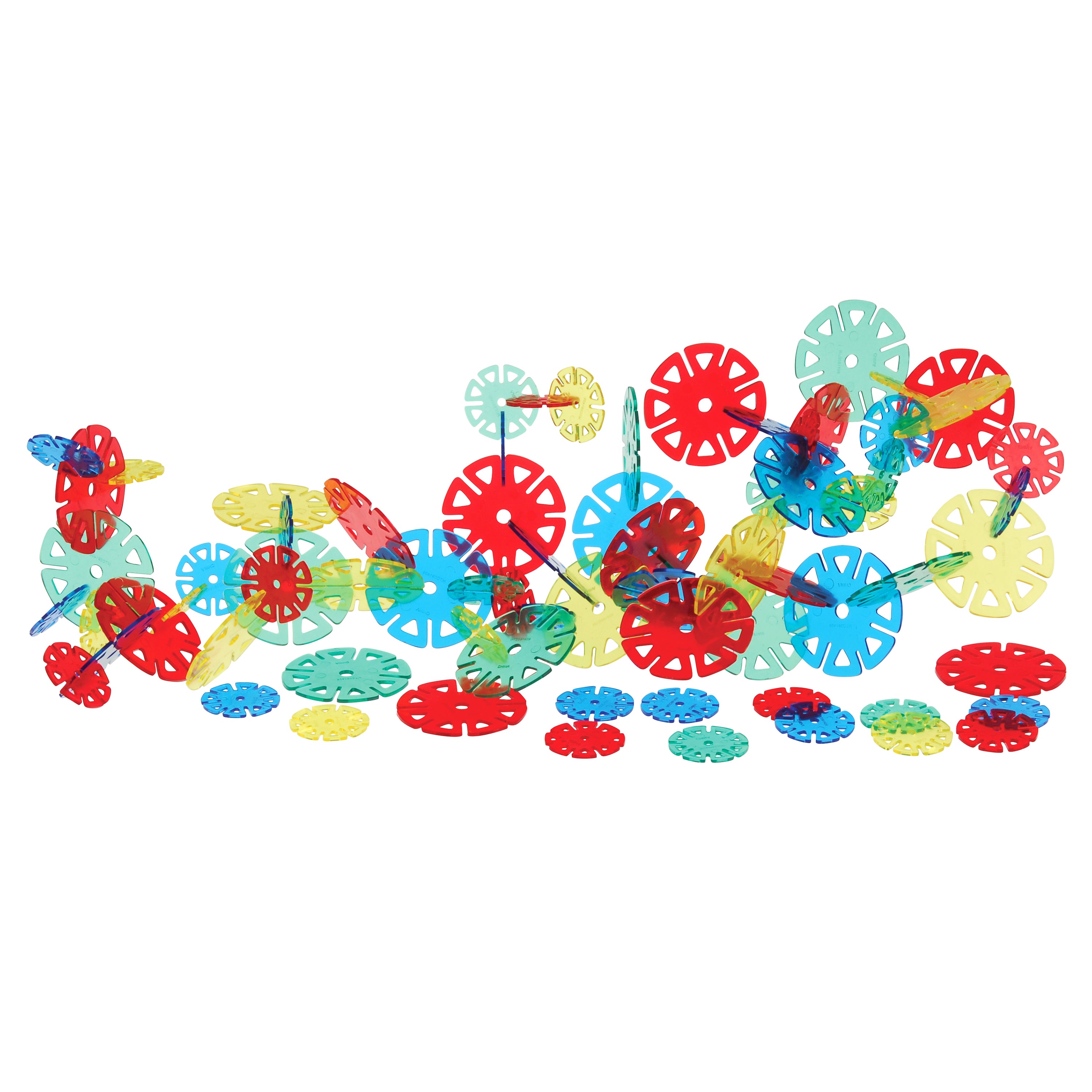 Crystal Connectors Building Discs – 300-Piece Translucent STEM Construction Set for Kids Ages 3+