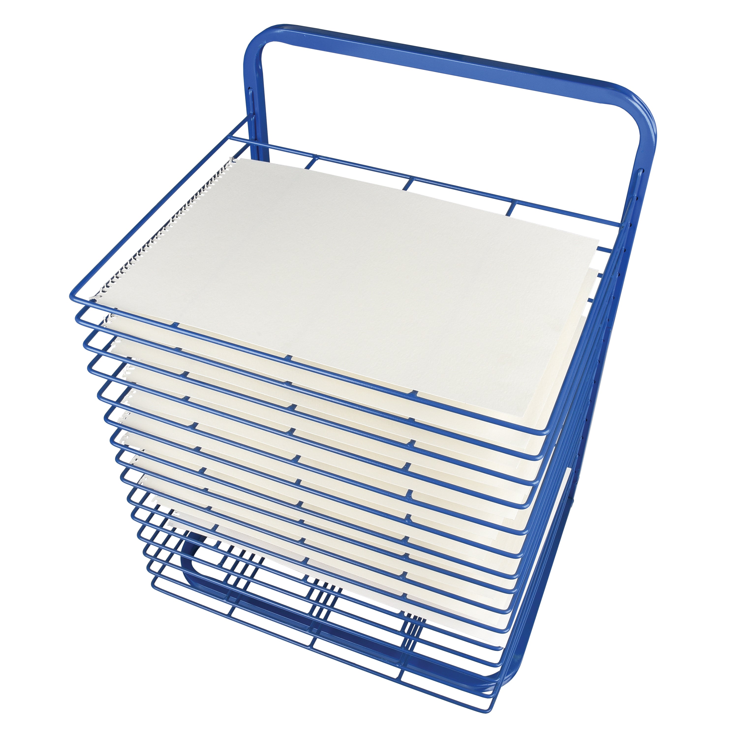 15-Shelf Sturdy Paint Classroom Drying Rack | Sturdy Powder-Coated Wire | Free-Standing