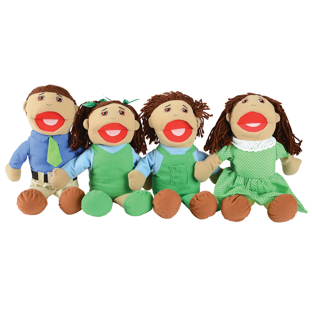 Hispanic Family Puppet 4-Piece Set