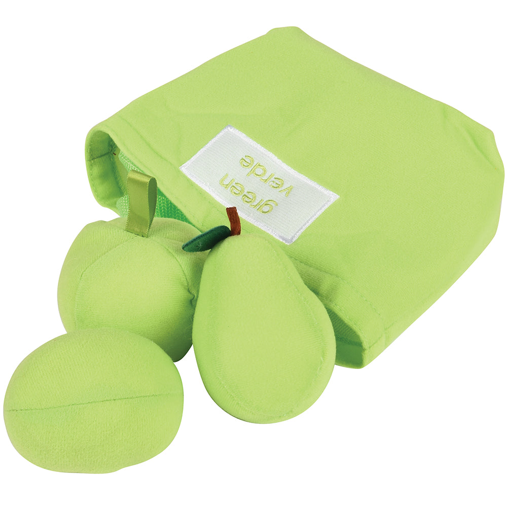 Green Sorting bag with Plush Food