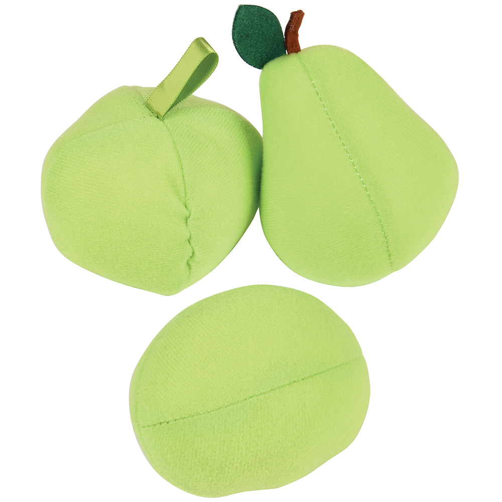 3-Piece Green Plush Food