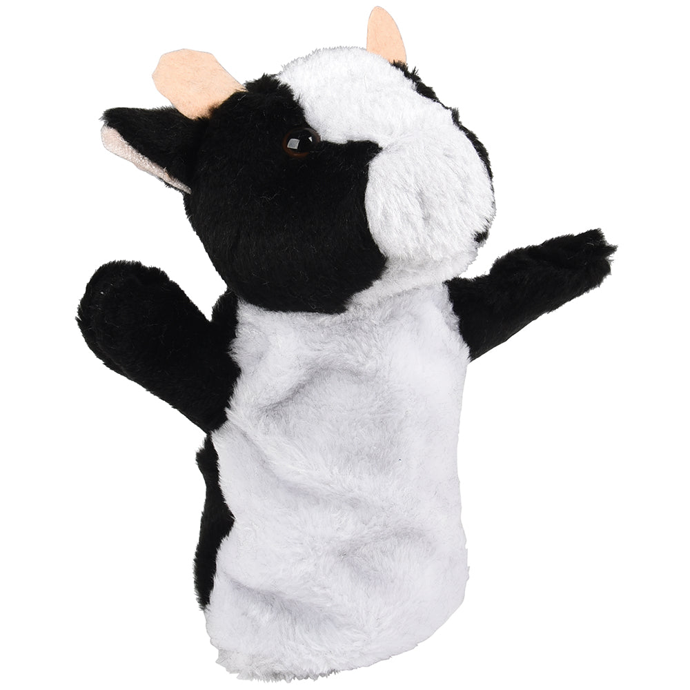 Farm Animal Plush Puppet - Cow