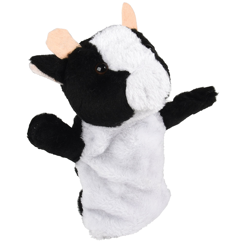 Farm Animal Plush Puppet - Cow