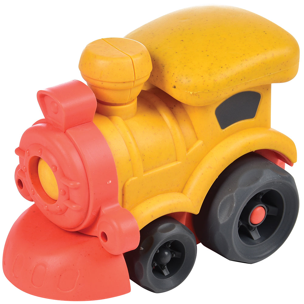 Eco-Friendly Wheat Straw Toy Train Engine: Sustainable Fun for Ages 18 Months+ MTC-533