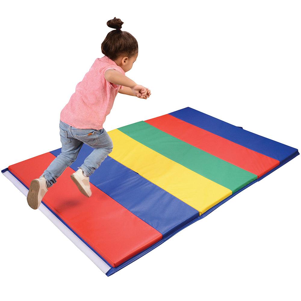 Jumping and Playing with Tumbling Mat