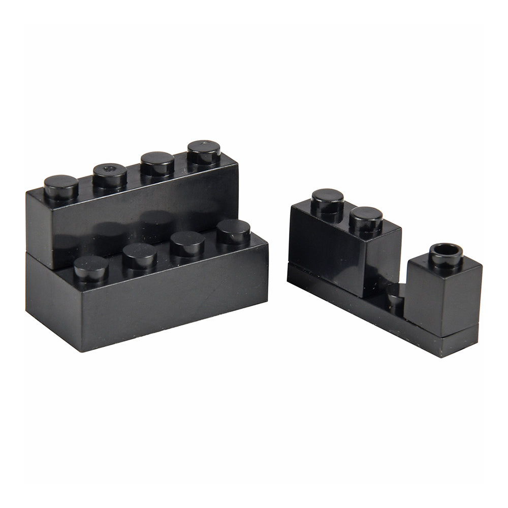 Stackable Black Building Bricks