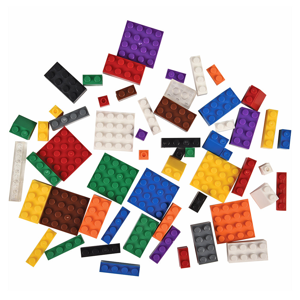 Pile of Standard Interlocking Building Bricks in Various Colors