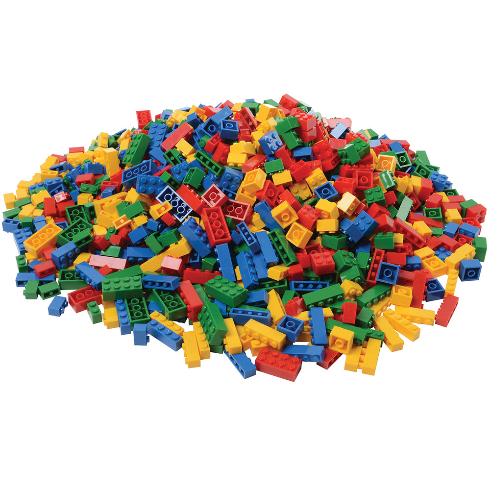 1500 Pieces of Primary Colored Standard Interlocking Building Bricks
