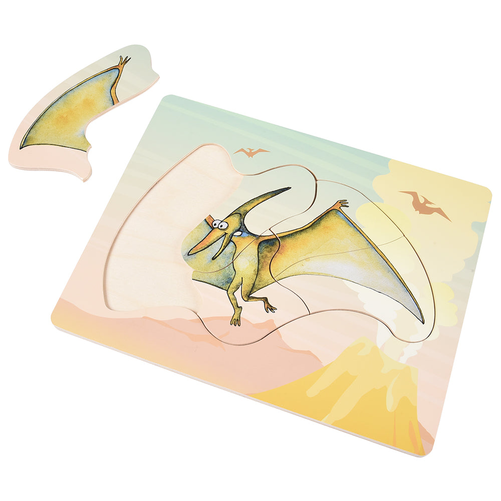 Pteranodon Wooden Puzzle with One Piece Removed