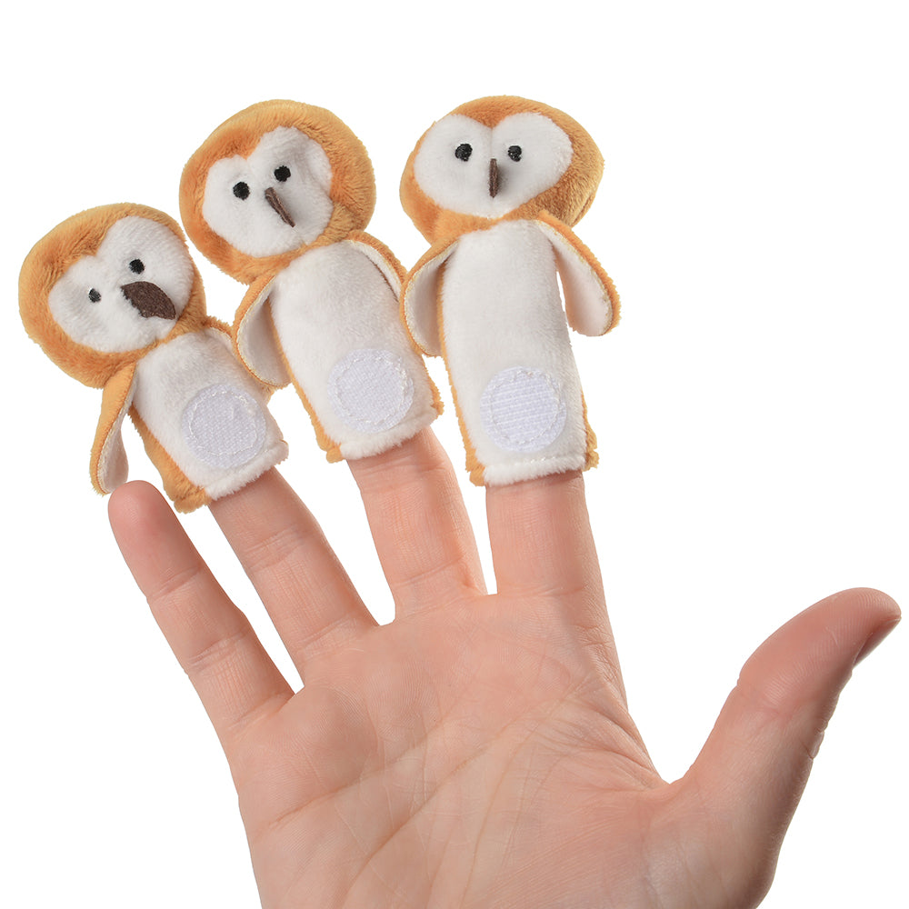 Three Baby Owl Finger Puppets