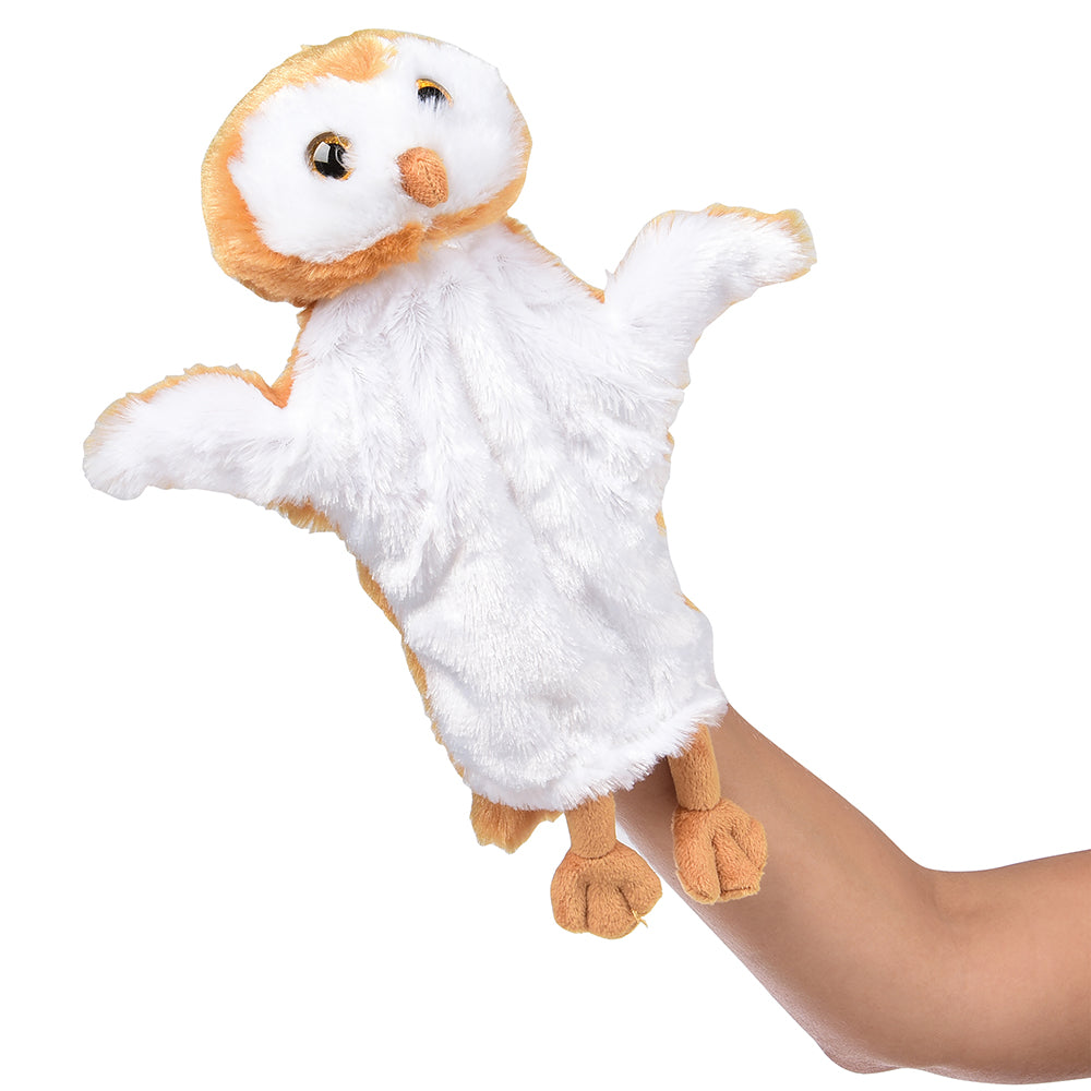 Orange & White Momma Owl Hand Puppet