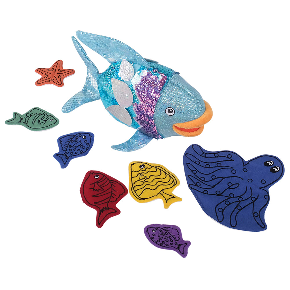 15 Piece Set Rainbow Fish & Felt Props