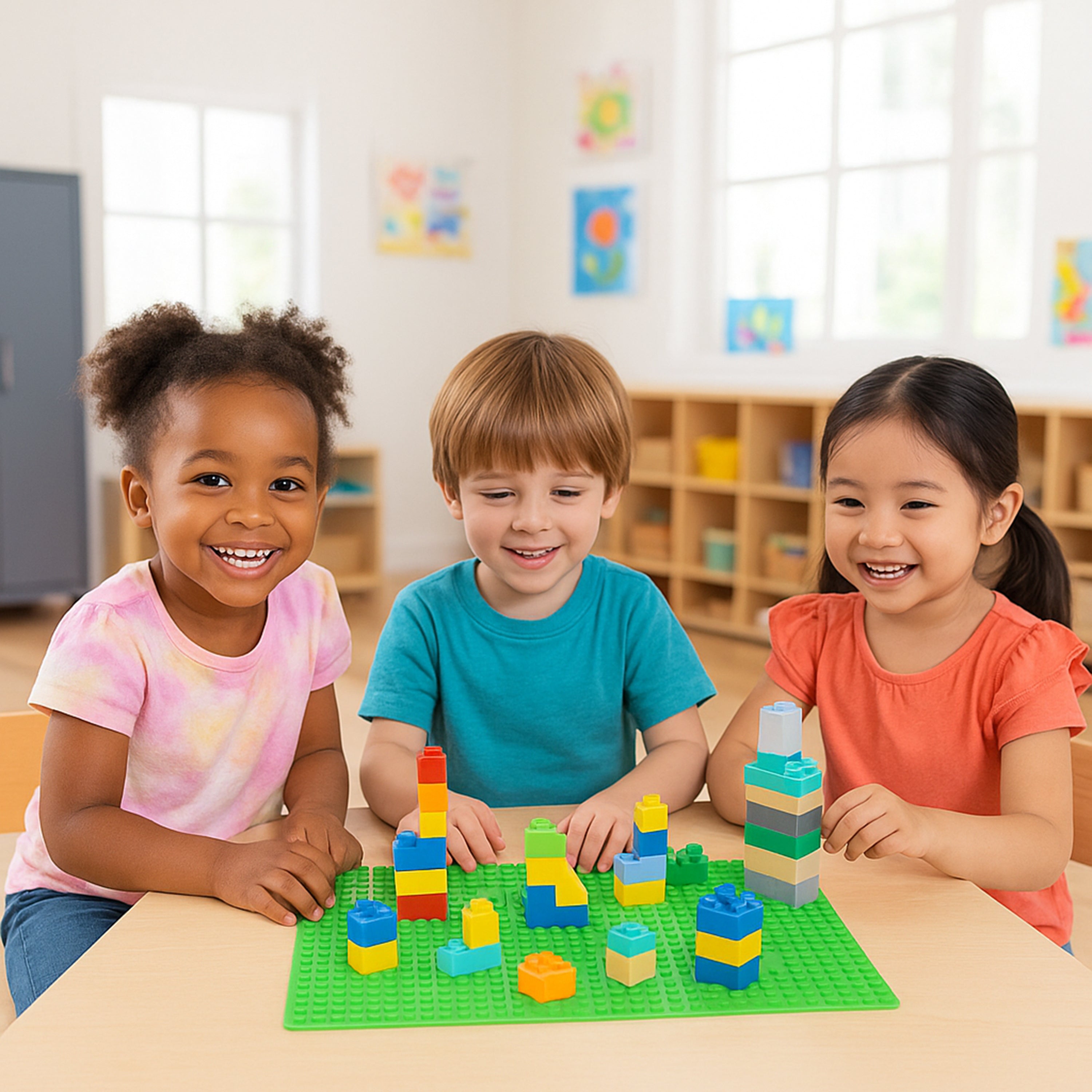Preschool Sized Building Bases Set of 4