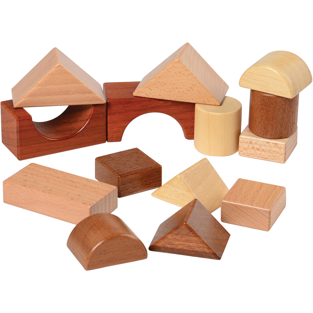 Stackable Earth, Wind, and Water Nature-Themed Wooden Blocks