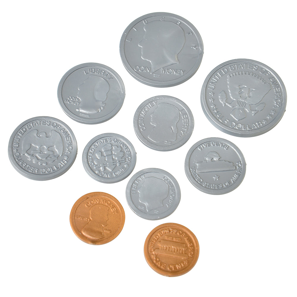 Pretend Play Plastic Coins