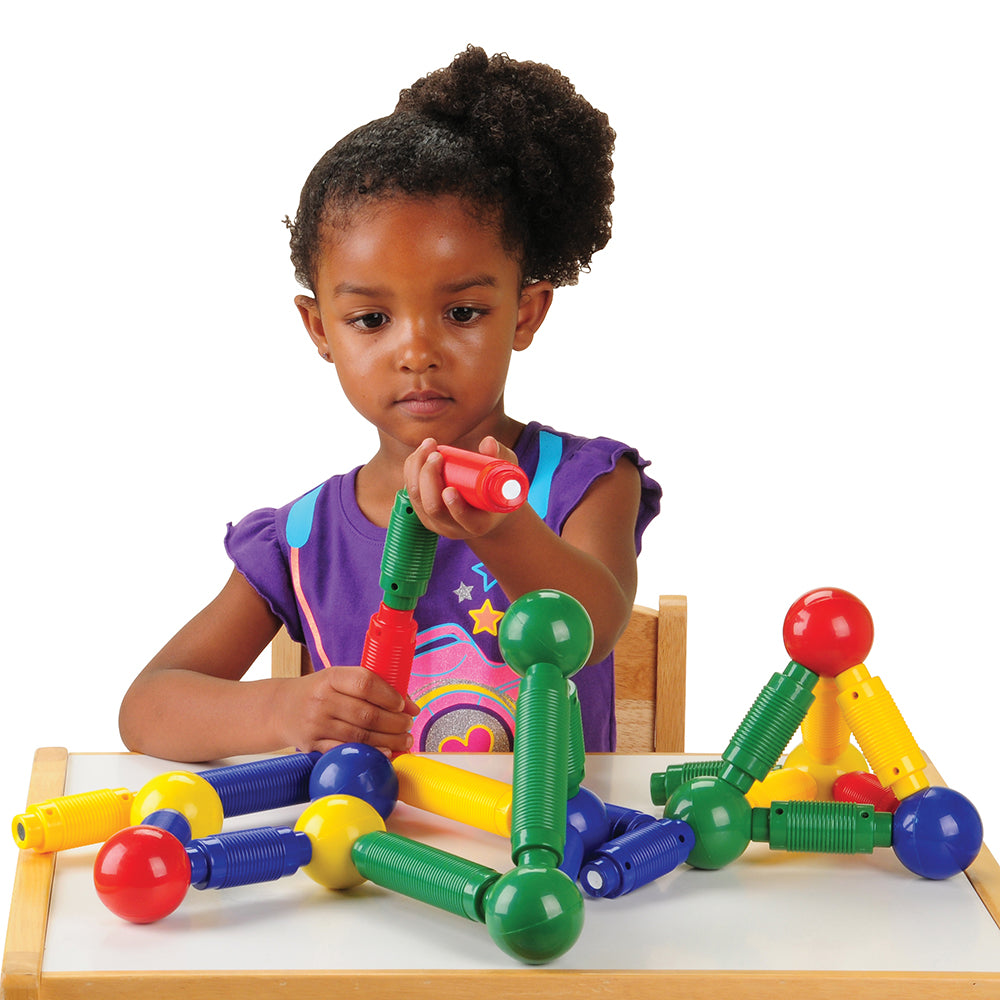 Child Building with Jumbo Magnetic Builders