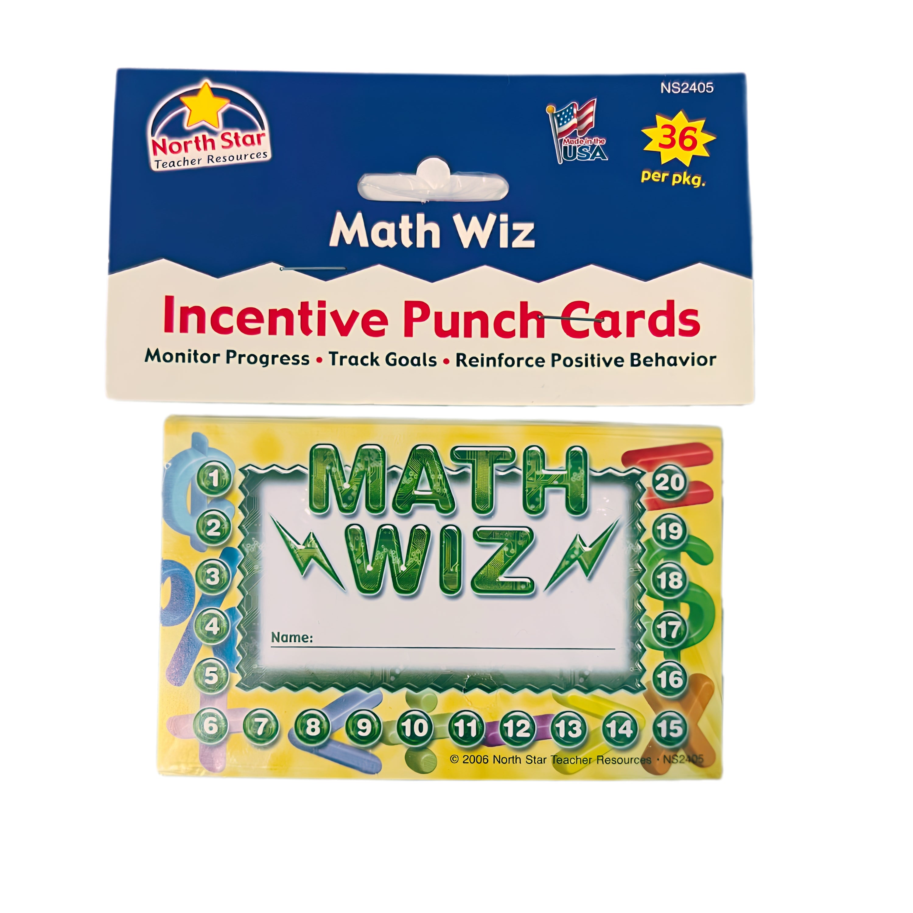 Math Wiz Punch Cards - Set of 36