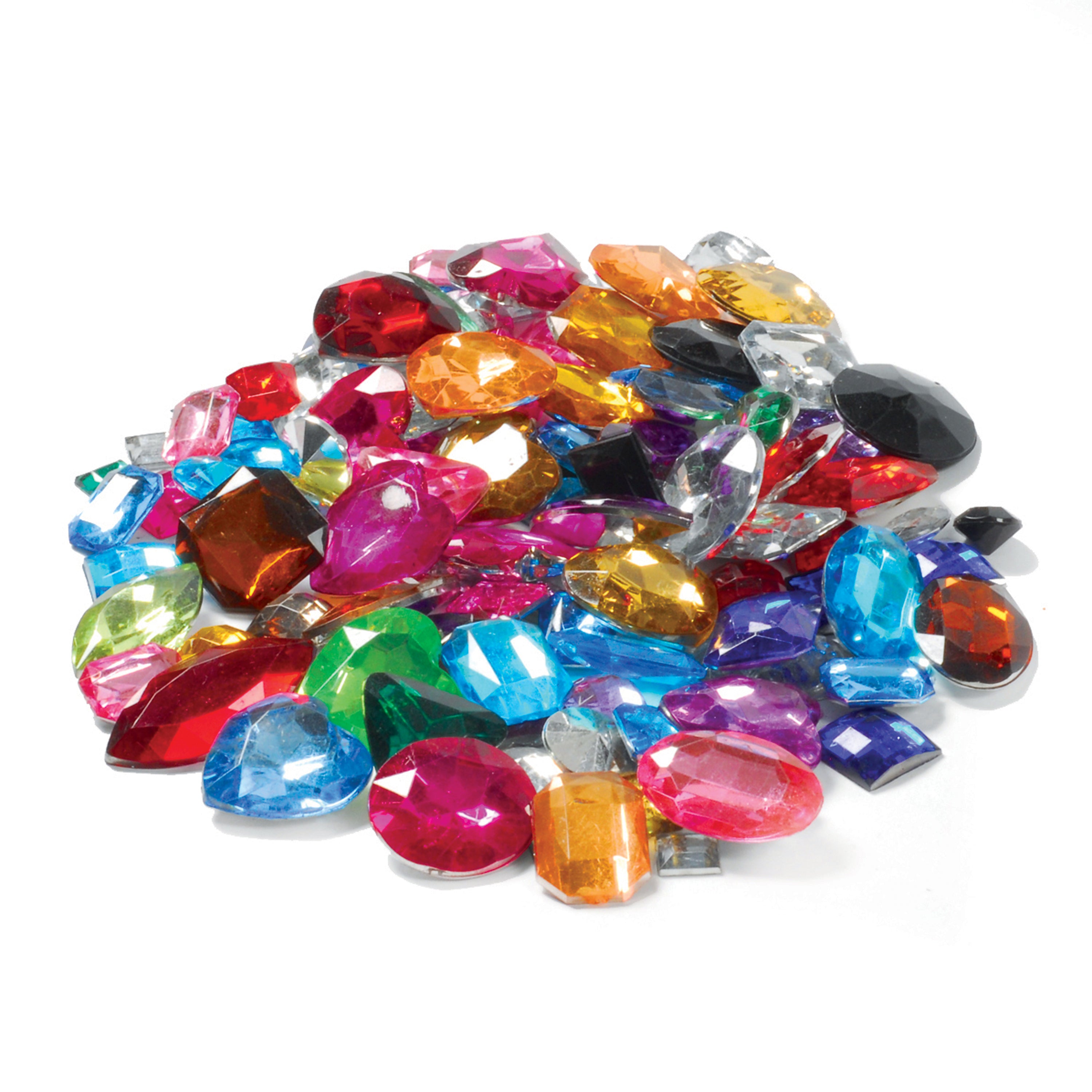 Acrylic Collage Gemstones - Mirror Back - 1 lb