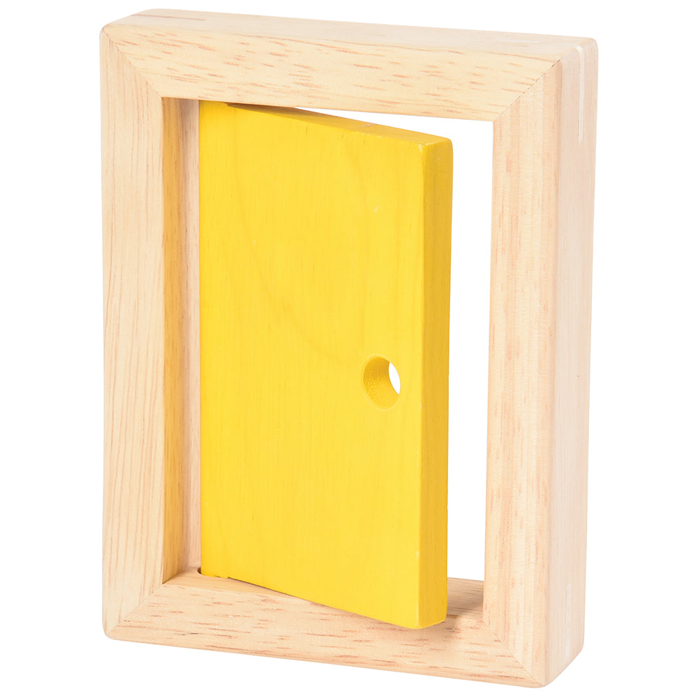 Yellow Wooden Door Block