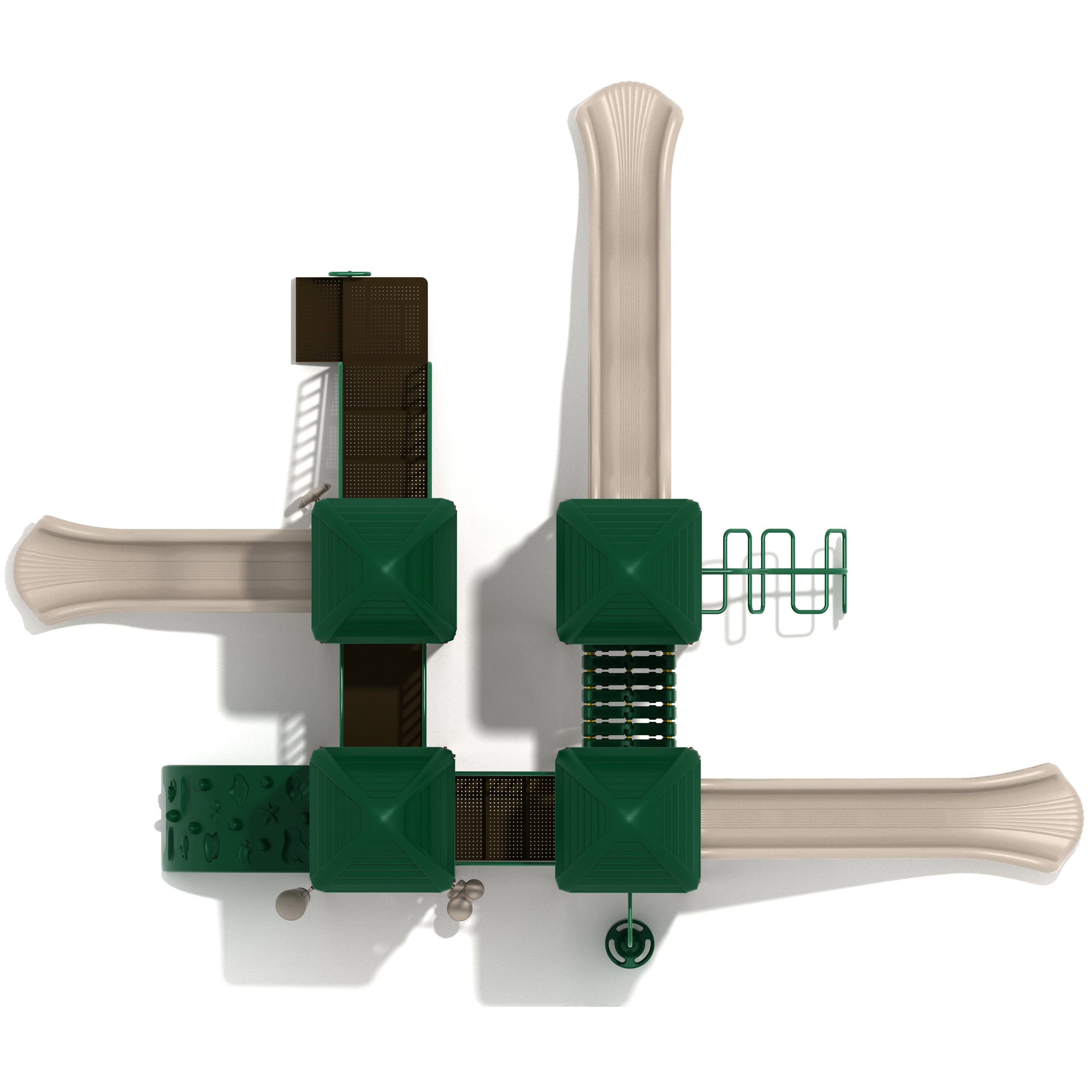 top view of playground structure