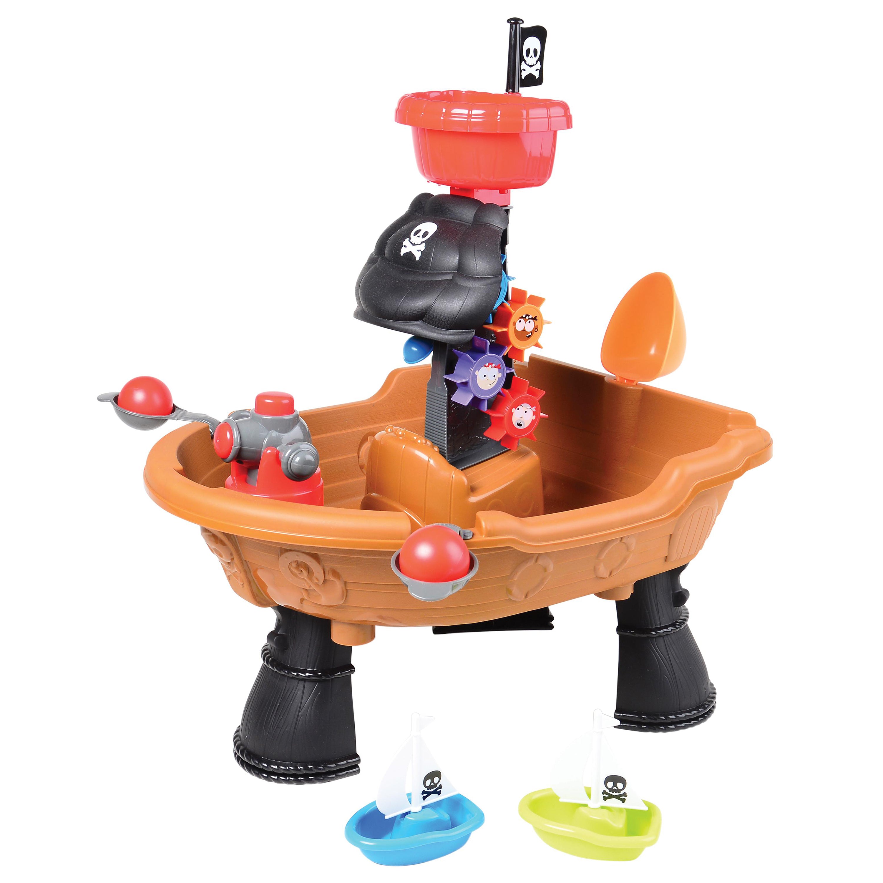 Sensory Voyage Sand & Water Table – Indoor/Outdoor Ship-Themed Water Play Table for Toddlers 18+ Months