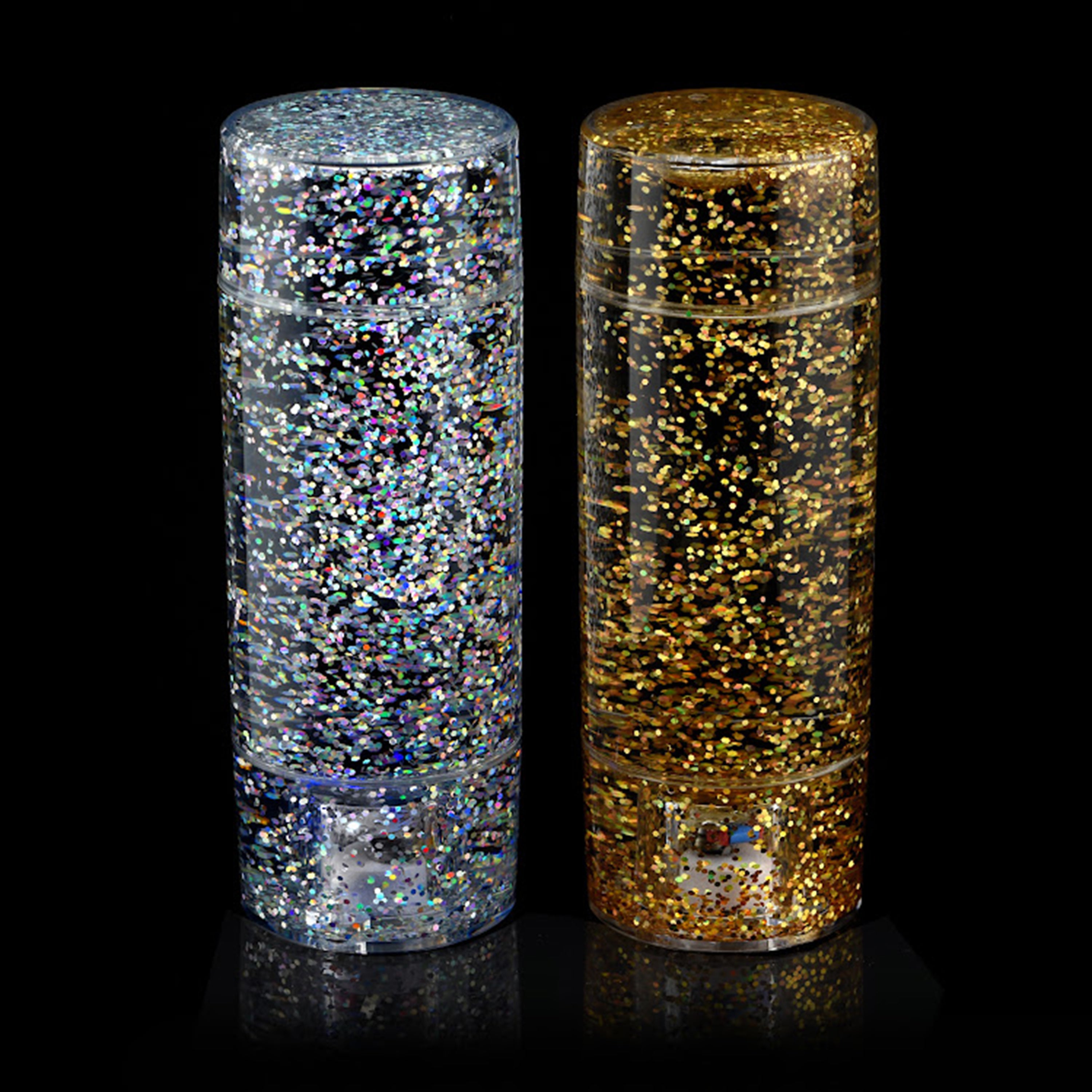 Glitter LED Calm Down Jar - 2 Pack