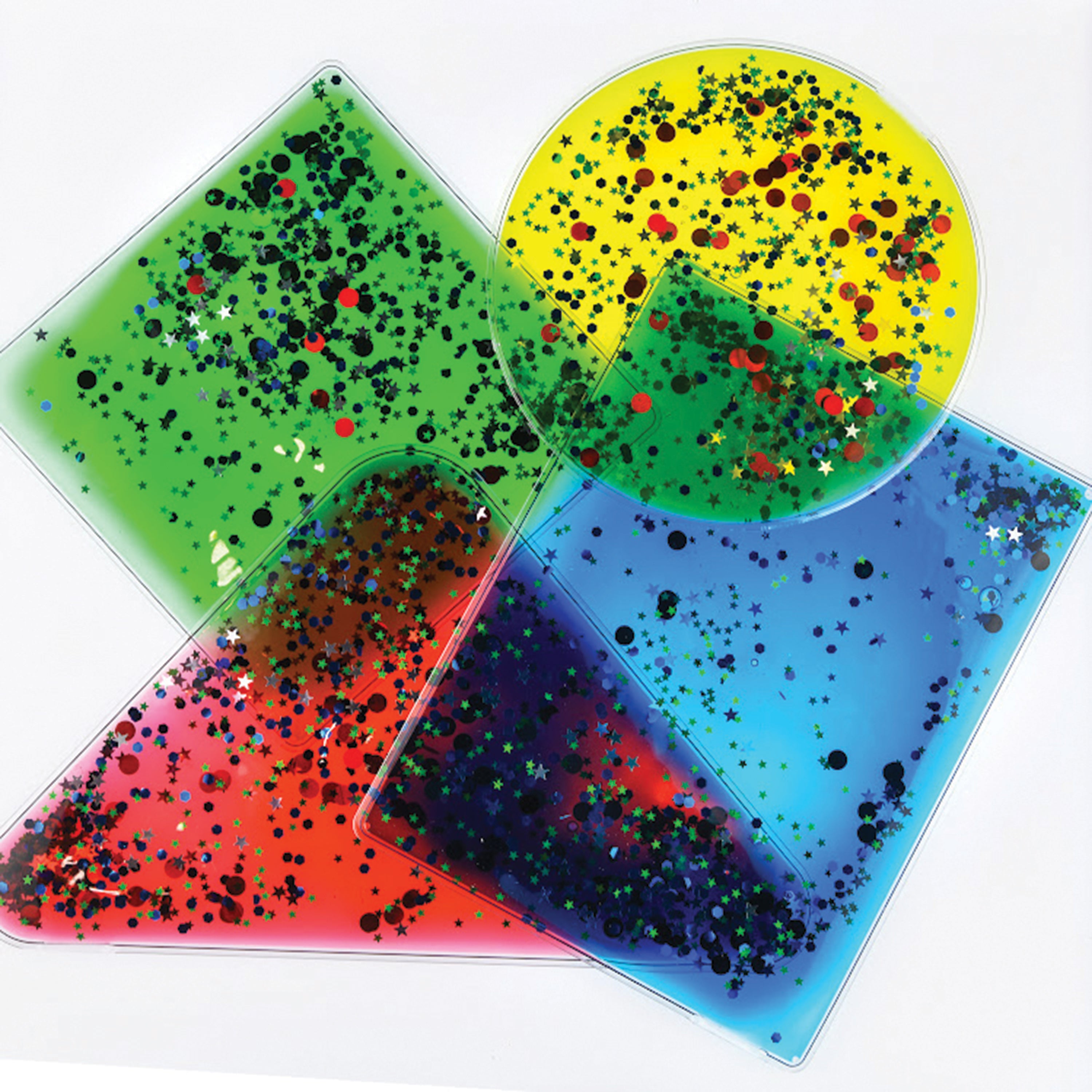 Glitter Gel Shapes - 4 Pack
