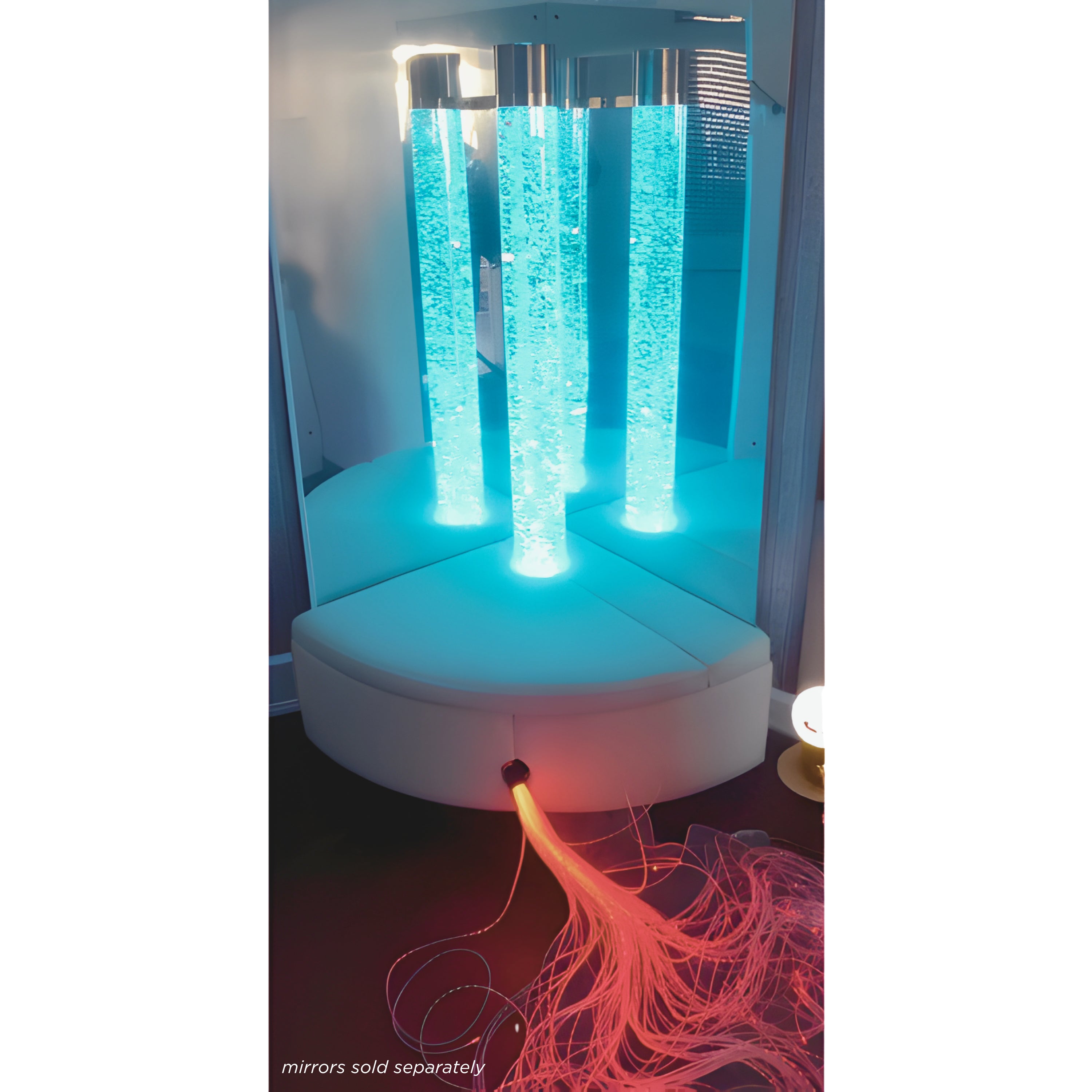 Bubble Tube & Fiber Optic Corner with Platform Bundle
