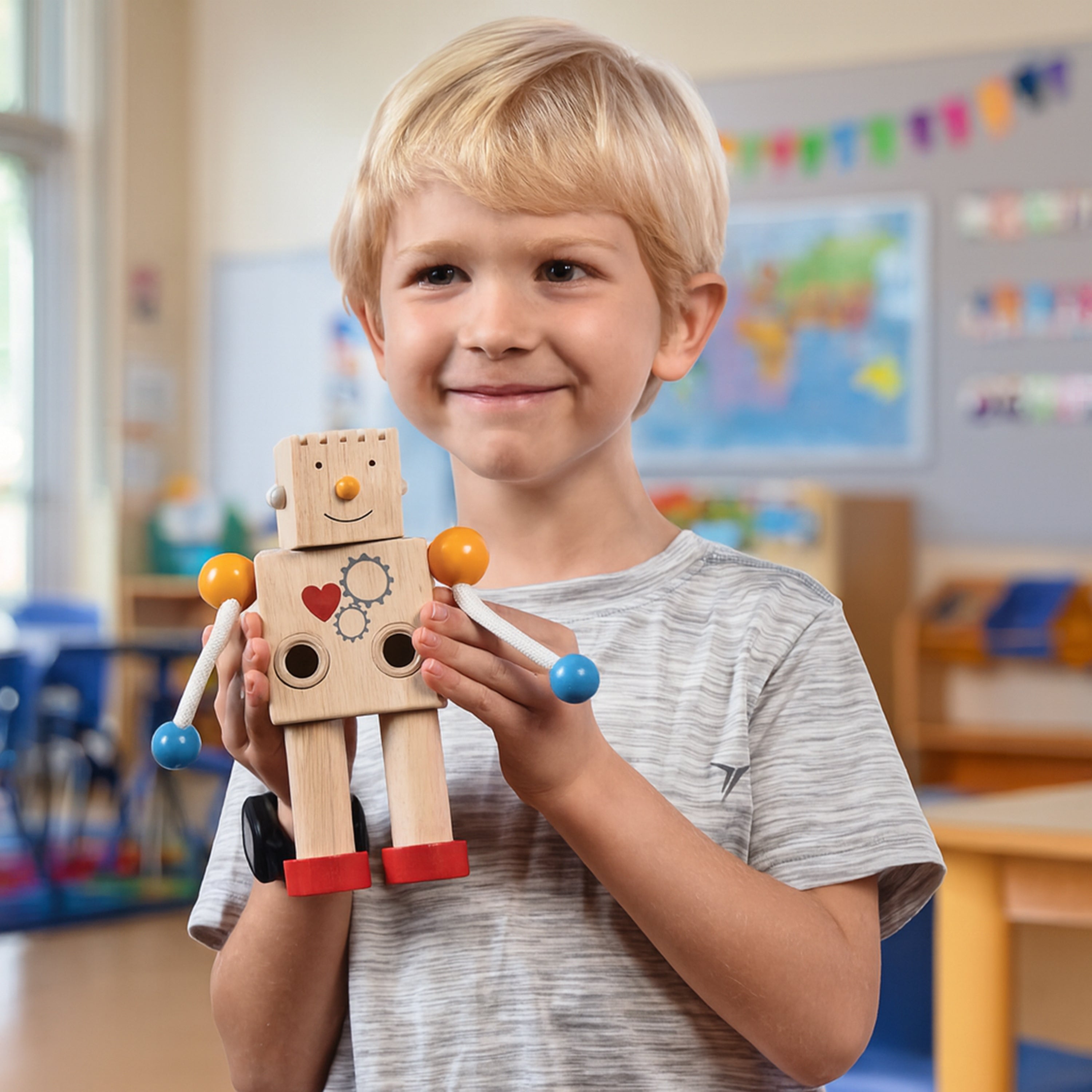 Build-A-Robot Emotion Learning Toy | Sustainable Wooden Toy