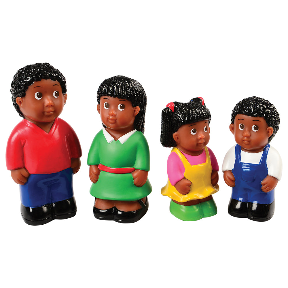 Set of 4 Easy Grip African American Family Figures