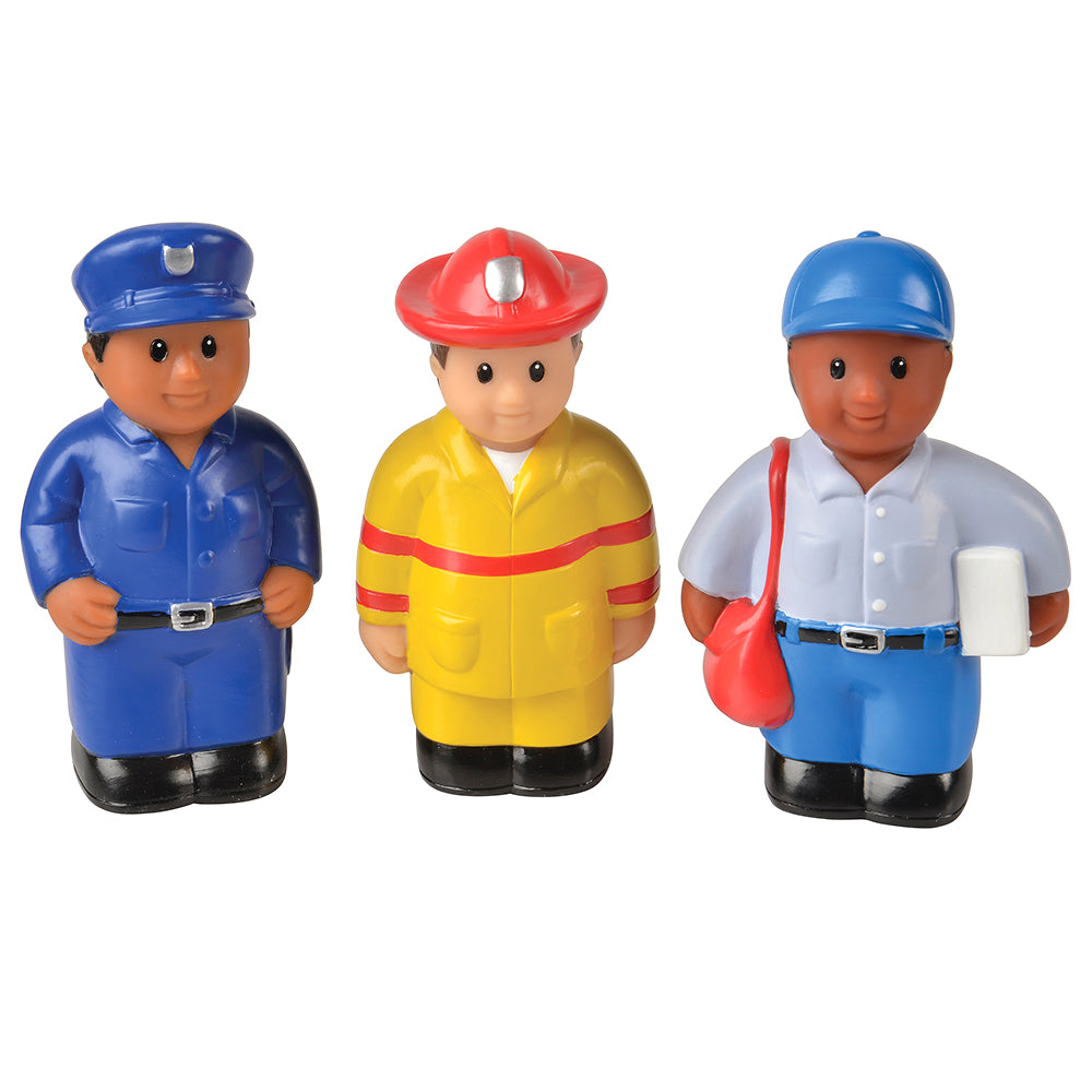 Easy Grip Police, Firefighter & Mail Carrier Figures Set