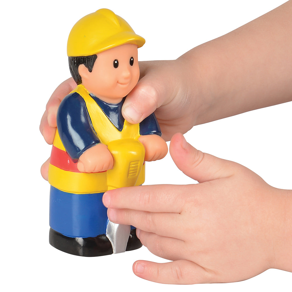 Easy Grip Construction Figure in Toddler's Hands