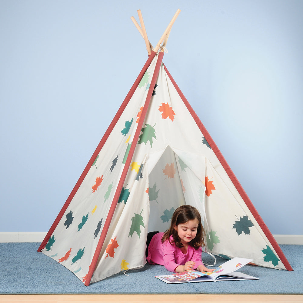 Indoor Forest Tee Pee as a Reading Nook