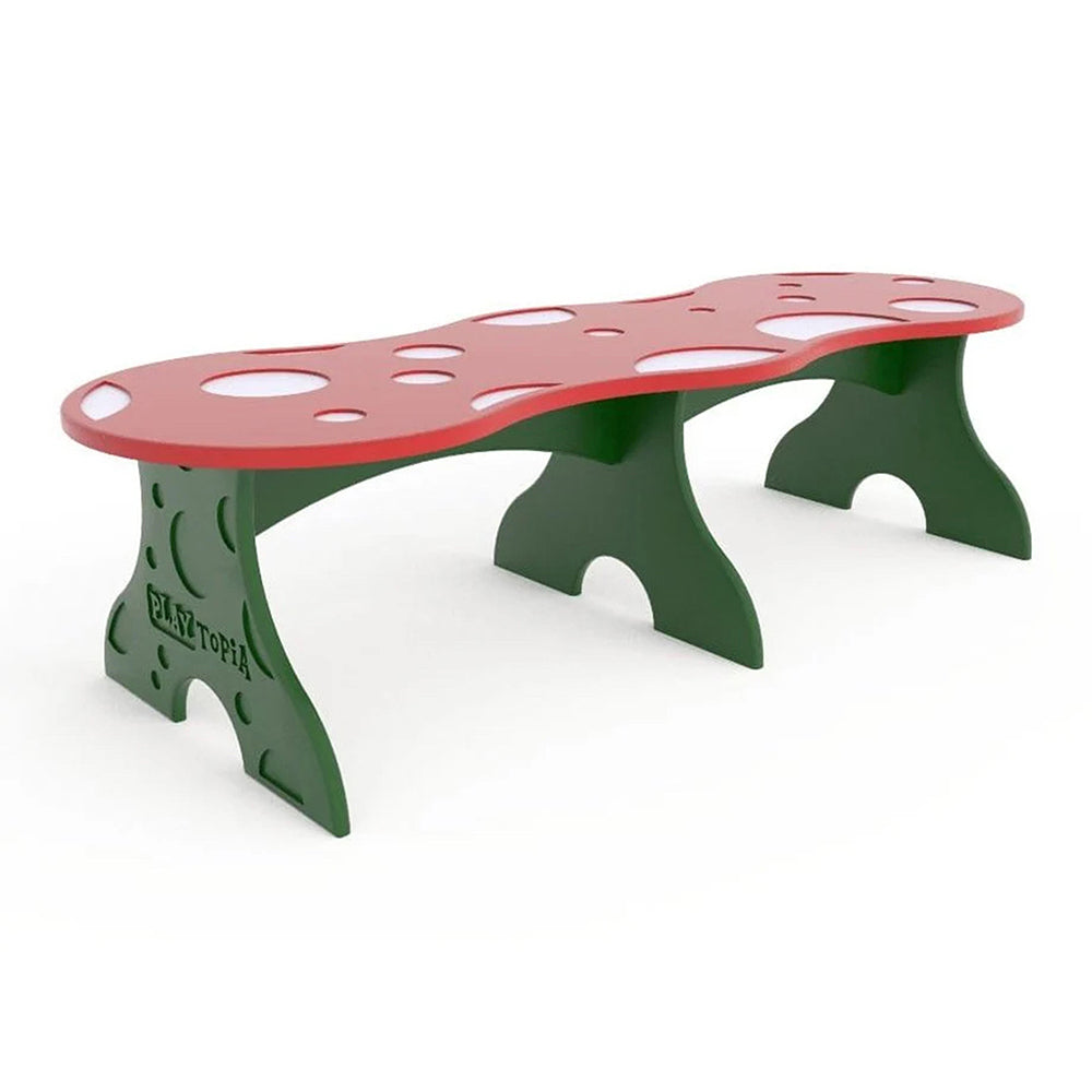 Mushroom Toddler Bench for Preschool Playgrounds | Bright, Colorful & Durable | PT-00002