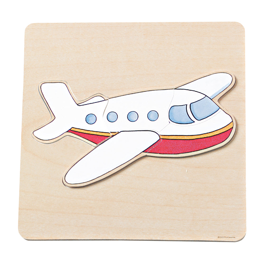 Airplane Easy-Grip Wooden Puzzle