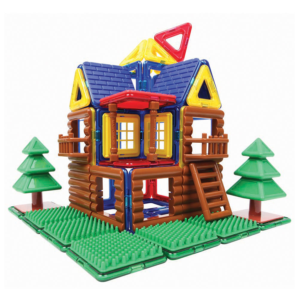 Magformers® Log Cabin Building Set | 87-Piece STEM Toy