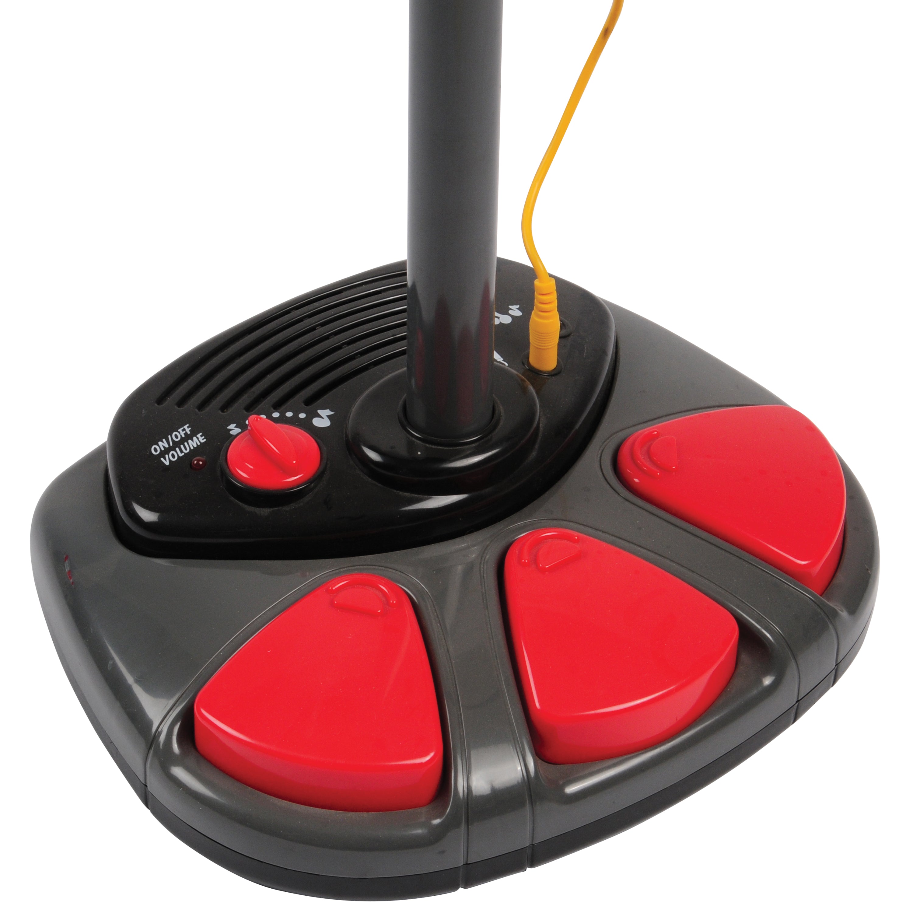 Stage Microphone with Sound Effects & Foot Pedals | Adjustable Stand, Applause, Drum Sounds