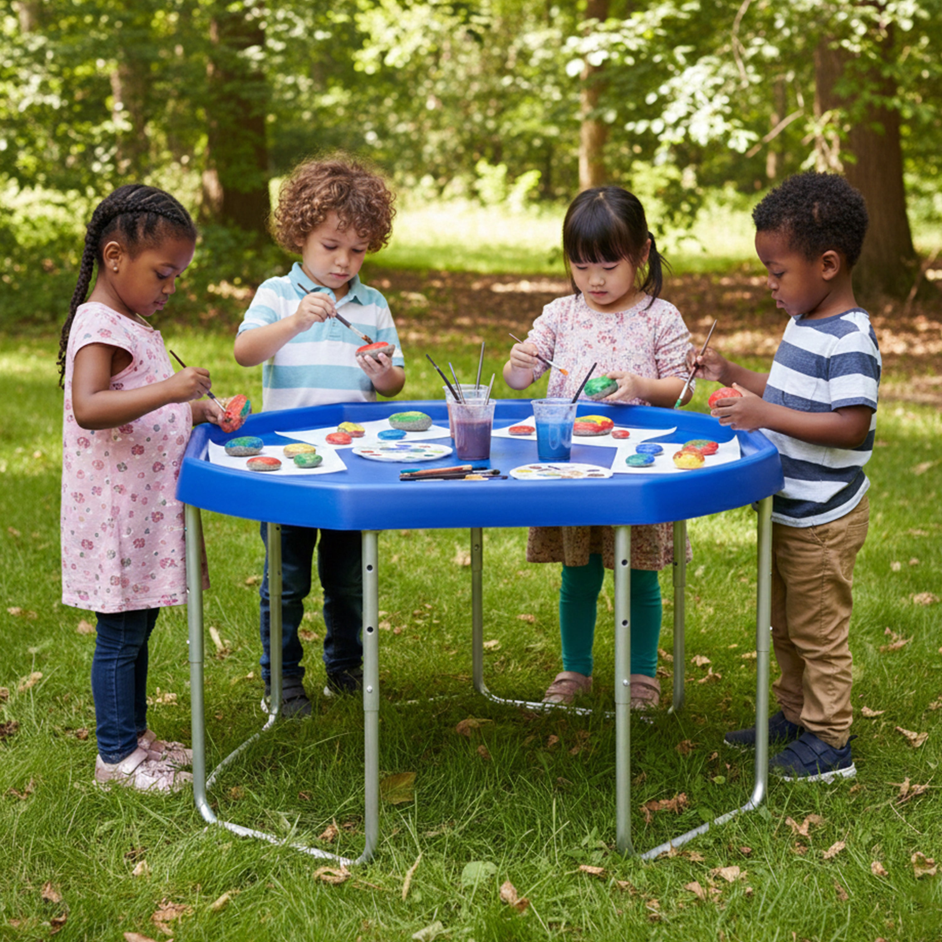 Large Adjustable Sensory & STEM Activity Table | 40" Tray for Early Childhood Exploration