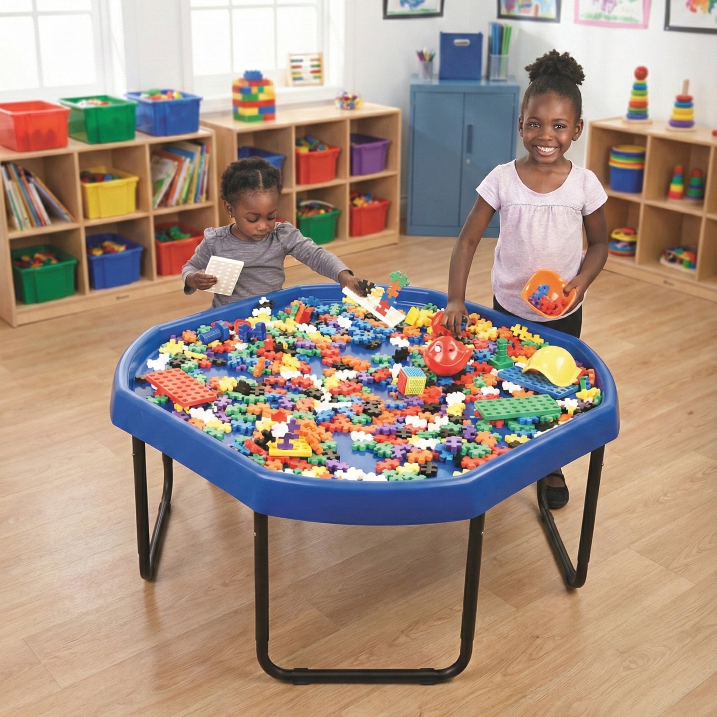 Large Adjustable Sensory & STEM Activity Table | 40" Tray for Early Childhood Exploration