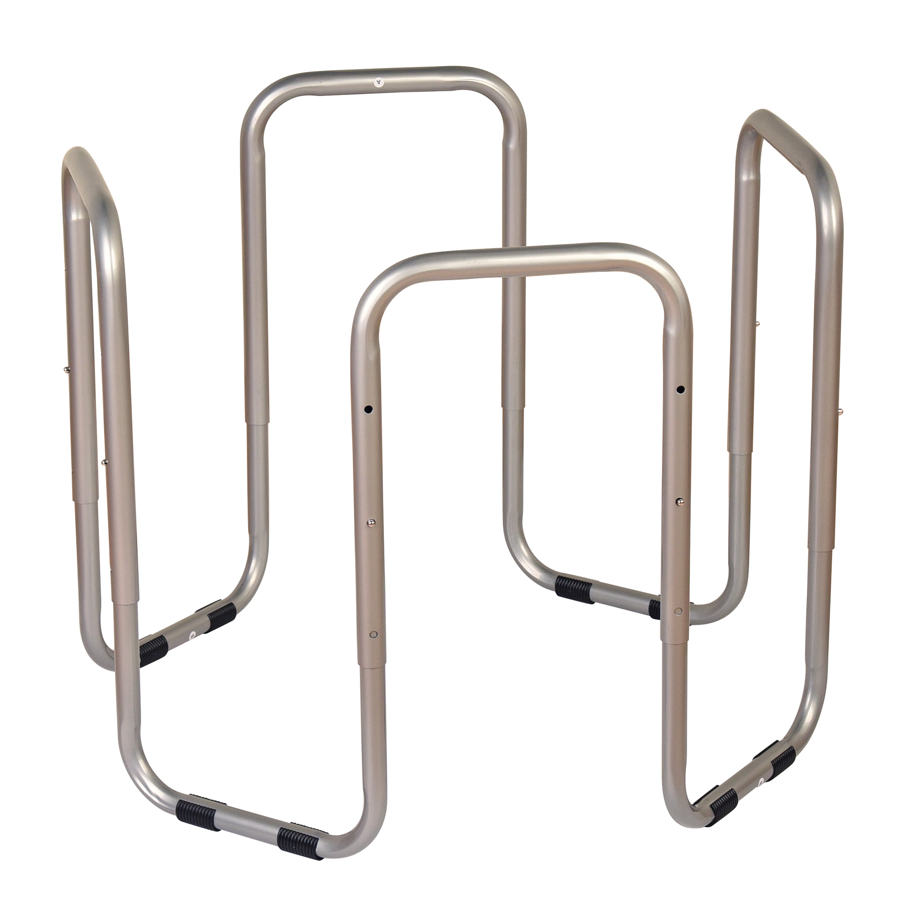 Metal stand for sensory tray on a white background